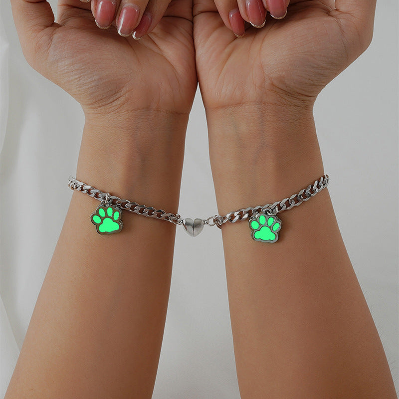 Luminous Paw Magnetic Bracelets