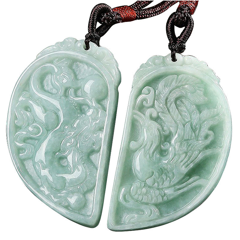 Jade Dragon & Phoenix necklaces