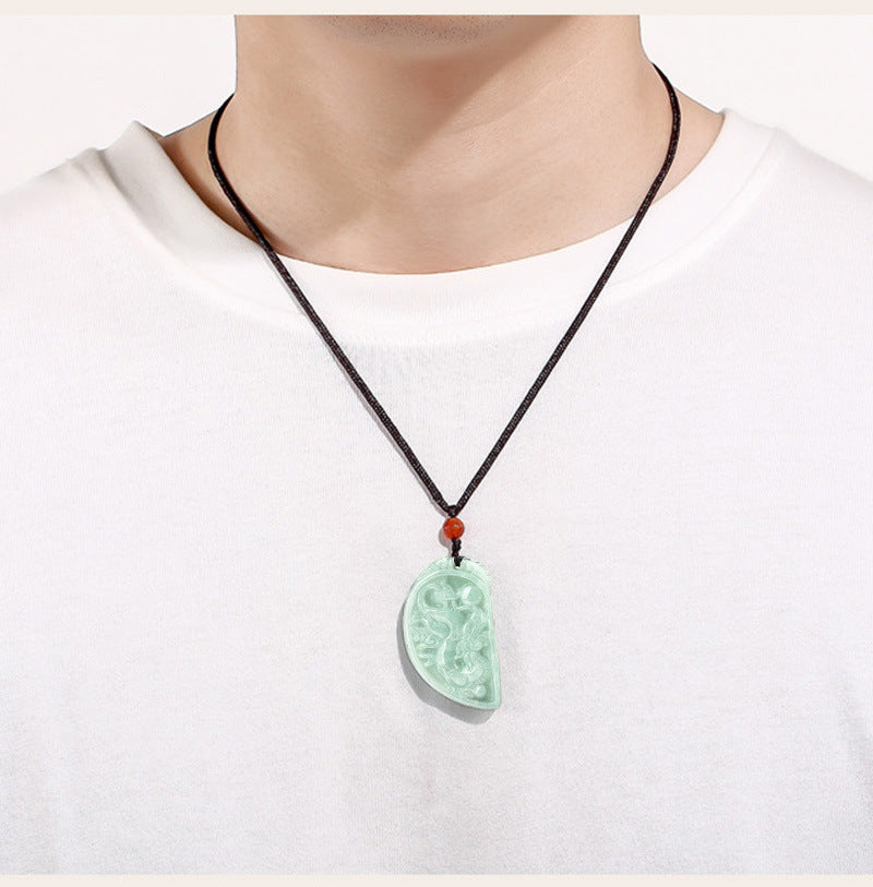 Jade Dragon & Phoenix necklaces