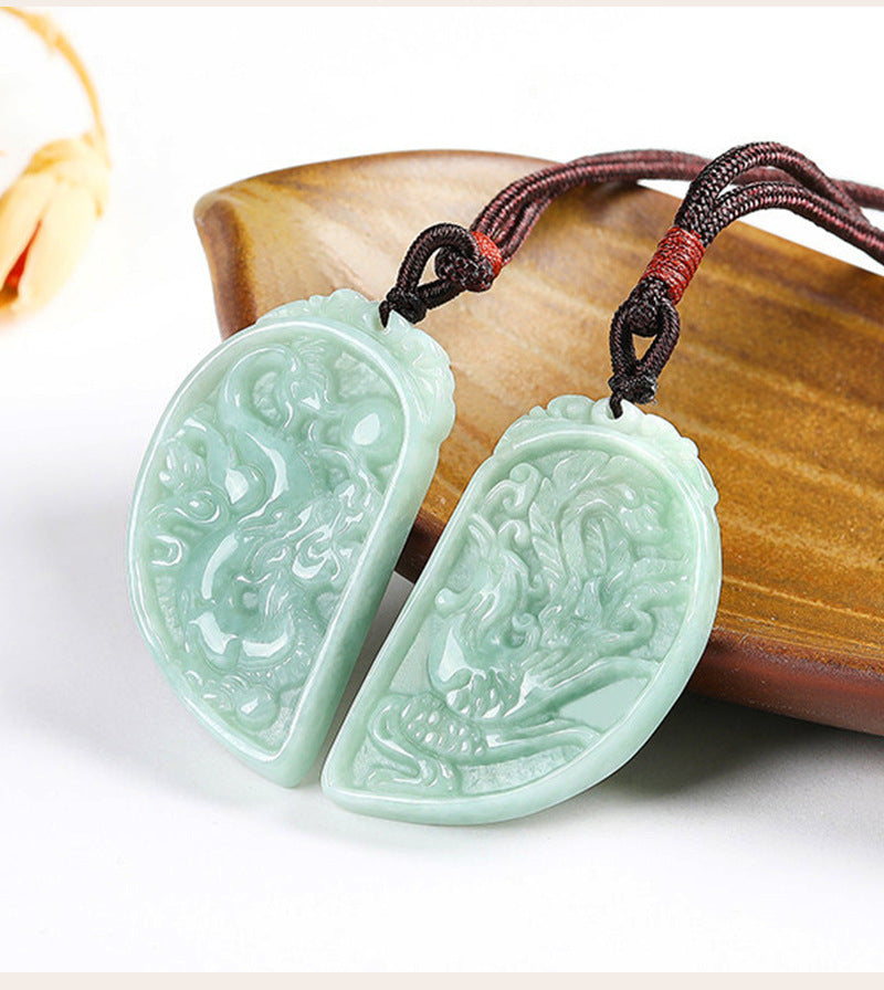 Jade Dragon & Phoenix necklaces