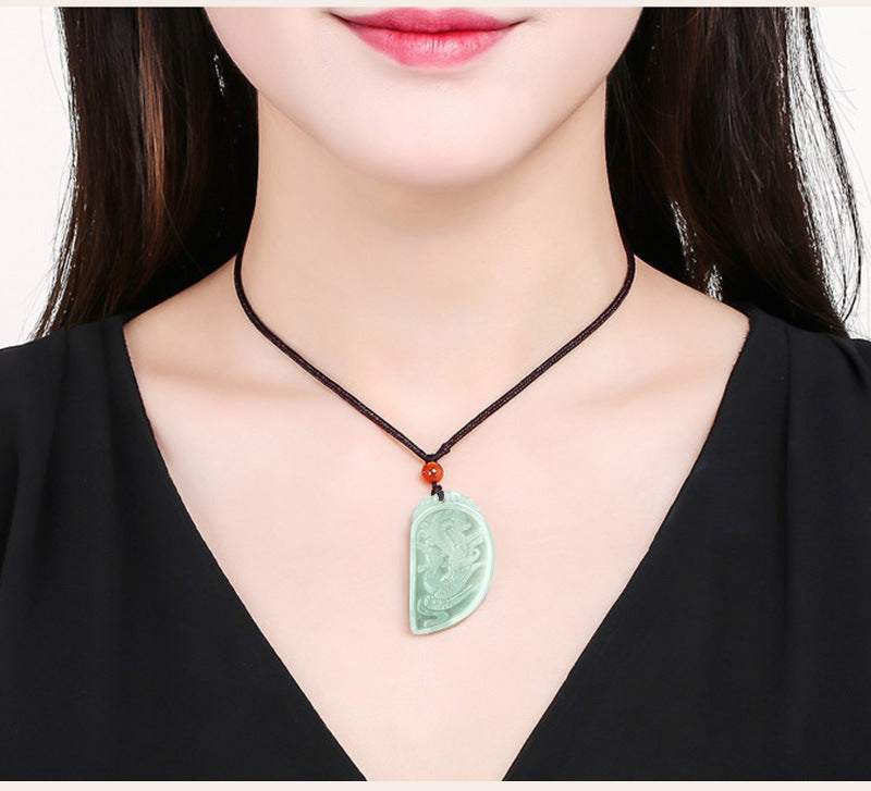 Jade Dragon & Phoenix necklaces