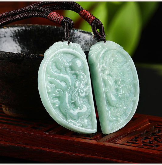 Jade Dragon & Phoenix necklaces