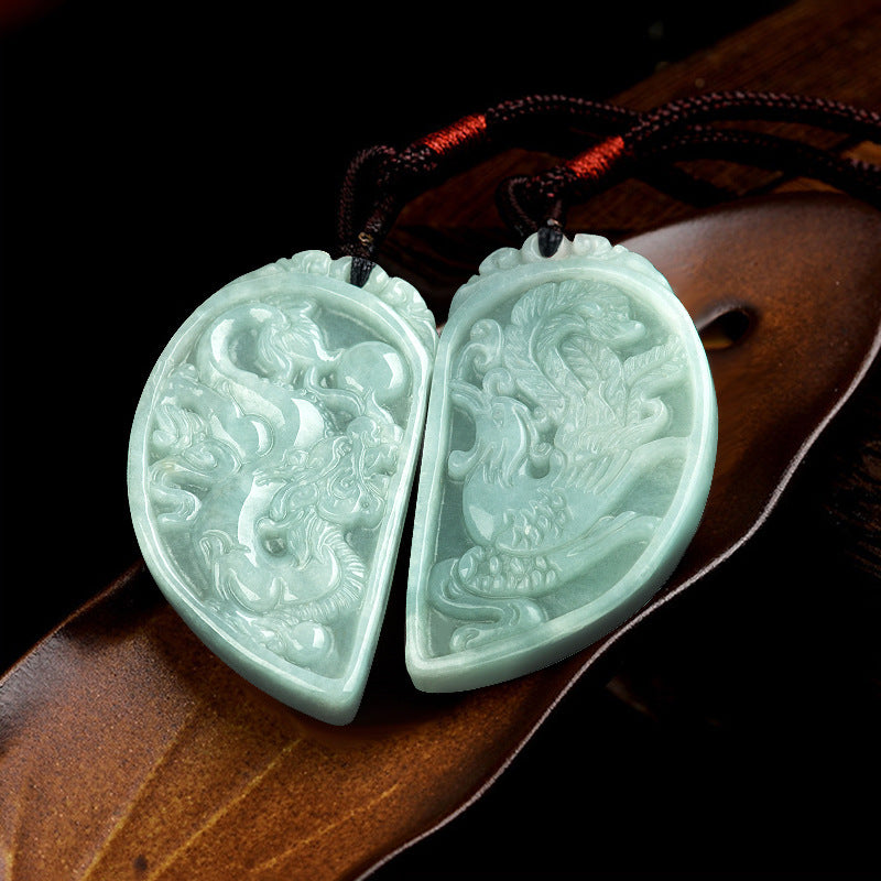 Jade Dragon & Phoenix necklaces